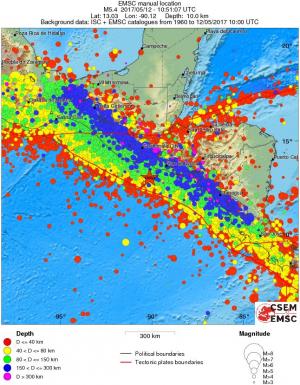 wide historical seismicity
