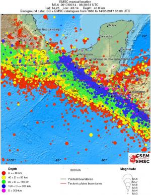 wide historical seismicity
