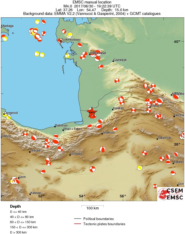 Regional moment Tensor