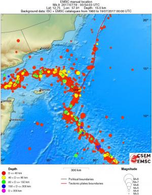 wide historical seismicity