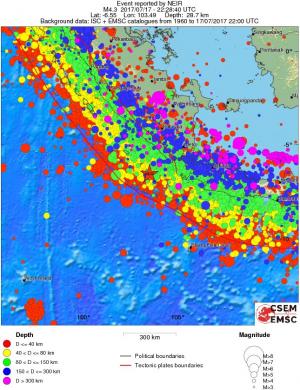 wide historical seismicity