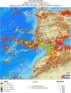 wide historical seismicity