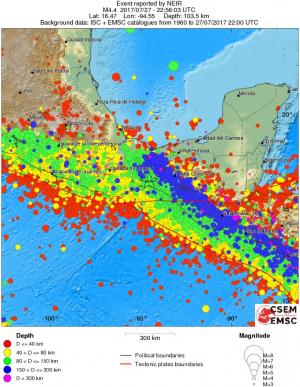 wide historical seismicity
