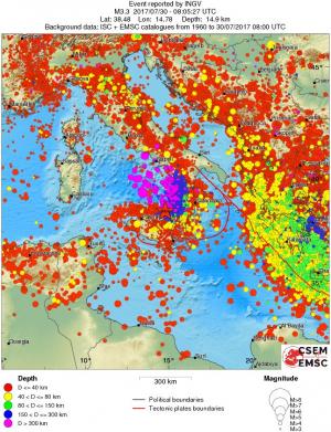wide historical seismicity