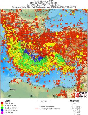 wide historical seismicity
