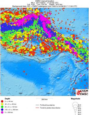 wide historical seismicity
