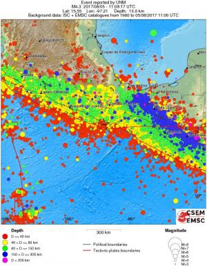wide historical seismicity