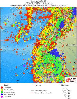 wide historical seismicity