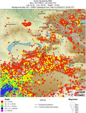 wide historical seismicity