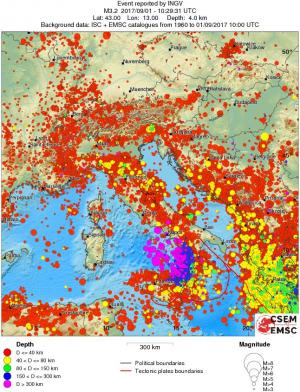 wide historical seismicity