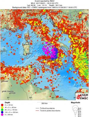 wide historical seismicity