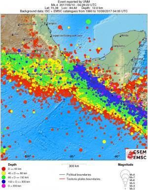 wide historical seismicity