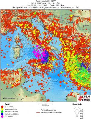wide historical seismicity
