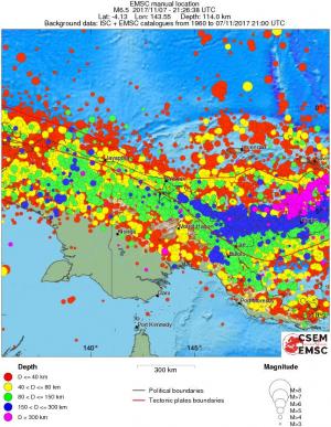 wide historical seismicity