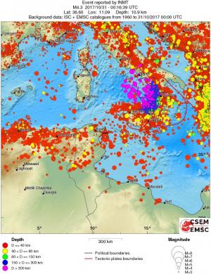 wide historical seismicity