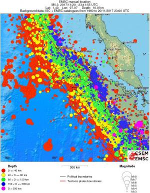 wide historical seismicity