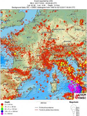 wide historical seismicity