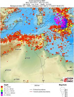 wide historical seismicity