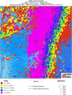 wide historical seismicity
