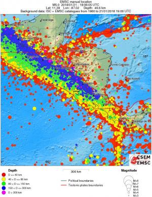 wide historical seismicity