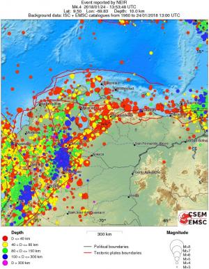 wide historical seismicity