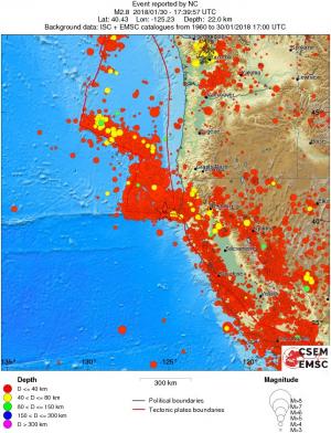 wide historical seismicity
