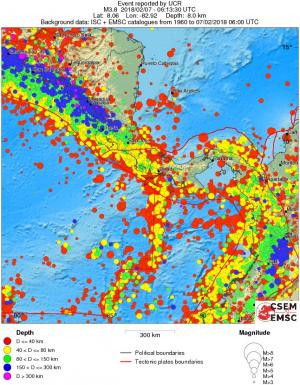 wide historical seismicity