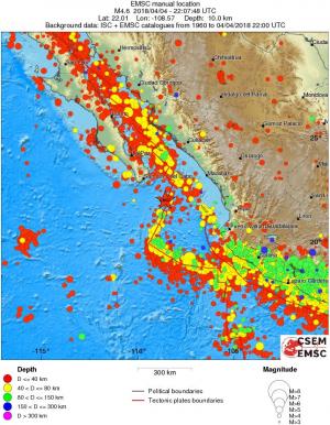 wide historical seismicity