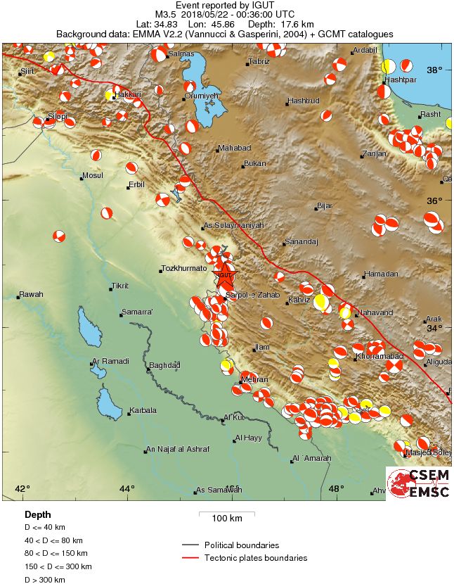 Regional moment Tensor