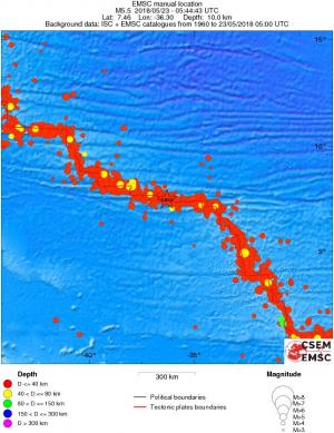 wide historical seismicity