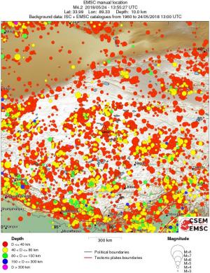 wide historical seismicity
