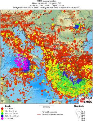 wide historical seismicity