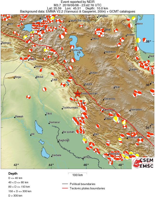 Regional moment Tensor