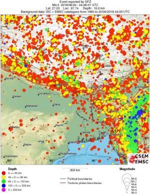 wide historical seismicity