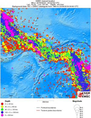 wide historical seismicity