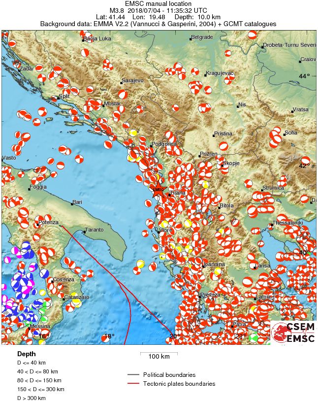 Regional moment Tensor