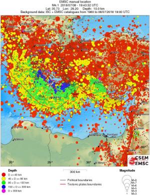 wide historical seismicity