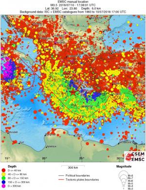 wide historical seismicity