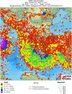 wide historical seismicity