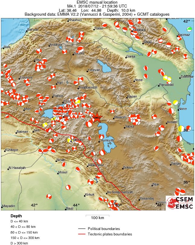 Regional moment Tensor