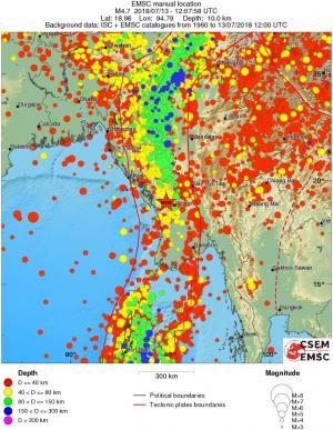 wide historical seismicity