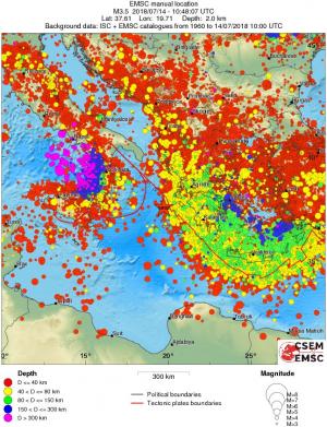 wide historical seismicity