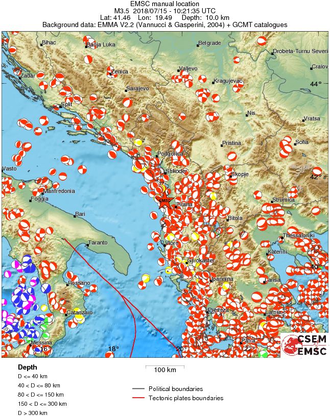 Regional moment Tensor