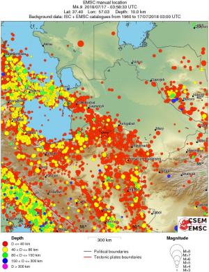wide historical seismicity
