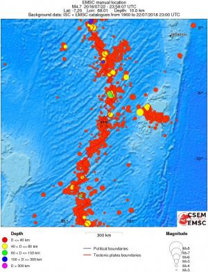 wide historical seismicity