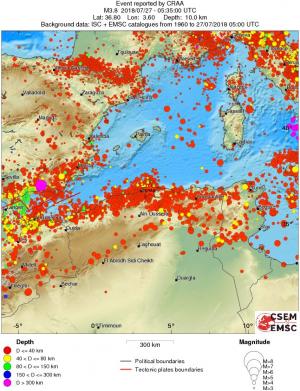 wide historical seismicity