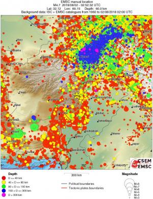 wide historical seismicity