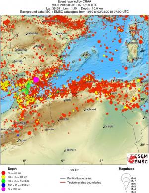 wide historical seismicity