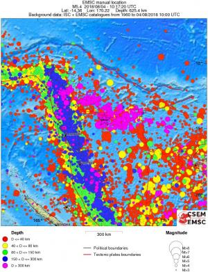 wide historical seismicity