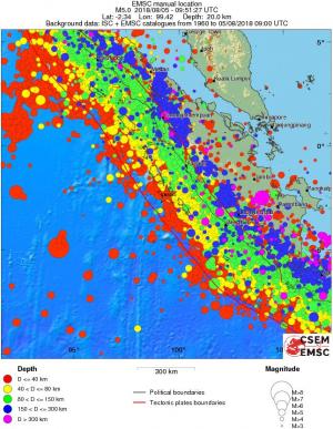 wide historical seismicity
